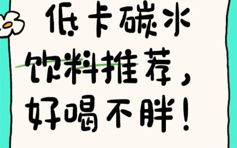 低卡碳水饮料有哪些，低卡碳水饮料推荐，好喝不胖!